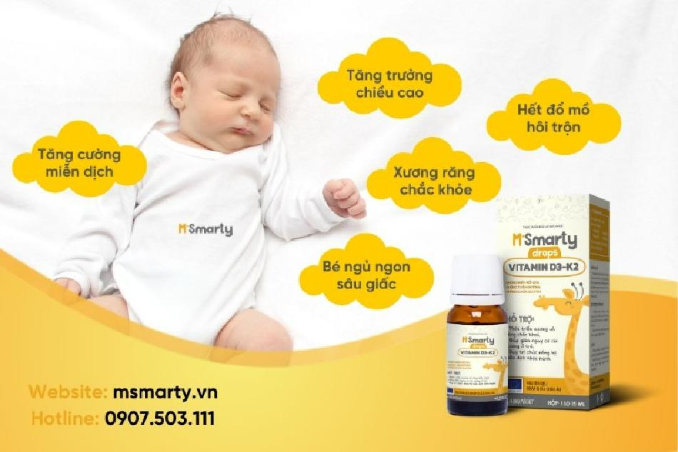 Công dụng của M'Smarty Vitamin D3K2