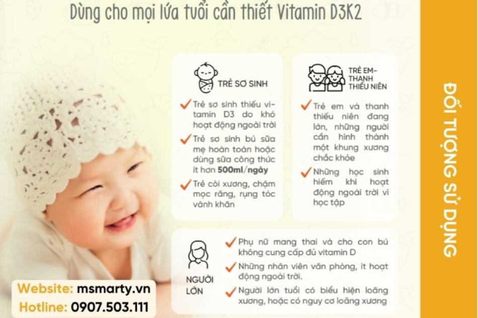 M'Smarty Vitamin D3K2 cho mọi lứa tuổi