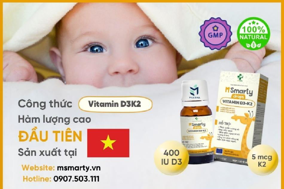 M'Smarty Vitamin D3K2 có hàm lượng cao (1)
