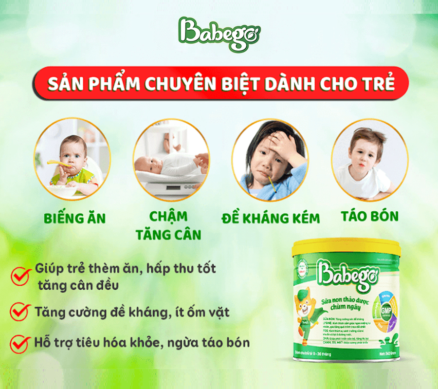 Đối tượng sử dụng sữa non thảo dược chùm ngây Babego