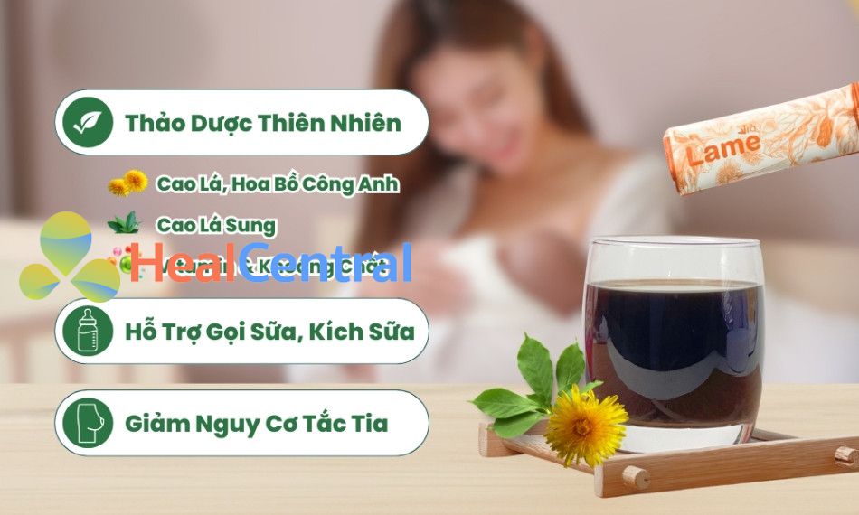 Trà LAME - Giải pháp tự nhiên giúp mẹ gọi sữa về nhanh, đều và chất lượng hơn