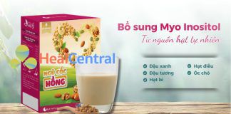 Ngũ cốc Hồng với thành phần hạt chọn lọc tự nhiên hỗ trợ bổ sung Myo Inositol cho mẹ bầu