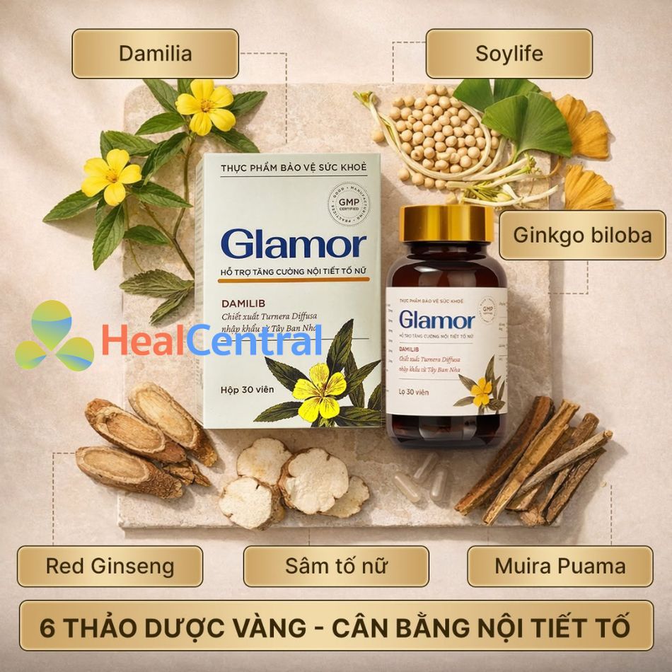 6 thảo dược vàng - Cân bằng nội tiết
