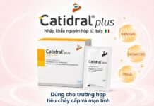 Catidral Plus dùng cho người bị tiêu chảy, đau do bệnh đường tiêu hóa