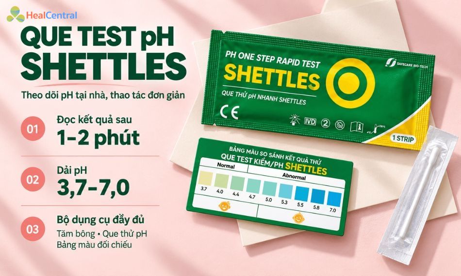 Que thử môi trường kiềm Shettles